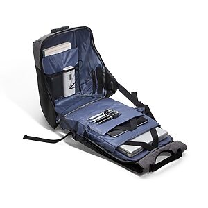 Mochila de Poliéster Anti-Furto USB com Segredo-102096 – A PARTIR DE 20 UNID. - Imagem 3