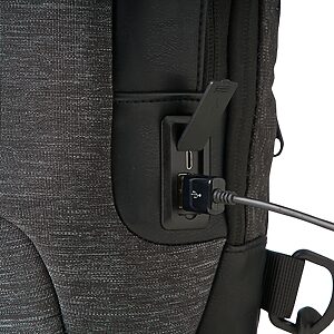 Mochila de Ombro USB Anti-Furto-104058 – A PARTIR DE 25 UNID. - Imagem 4