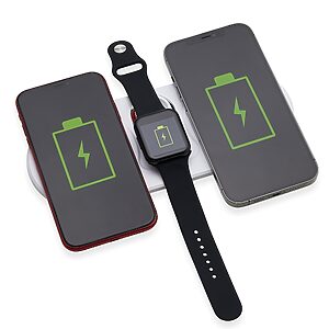 Carregador Dual Indução para Celulares e Iwatch-104054 – A PARTIR DE 40 UNID. - Imagem 2