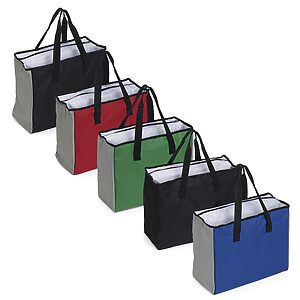 Sacola Térmica Poliéster 25L com Bolso-118606 – A PARTIR DE 50 UNID. - Imagem 3