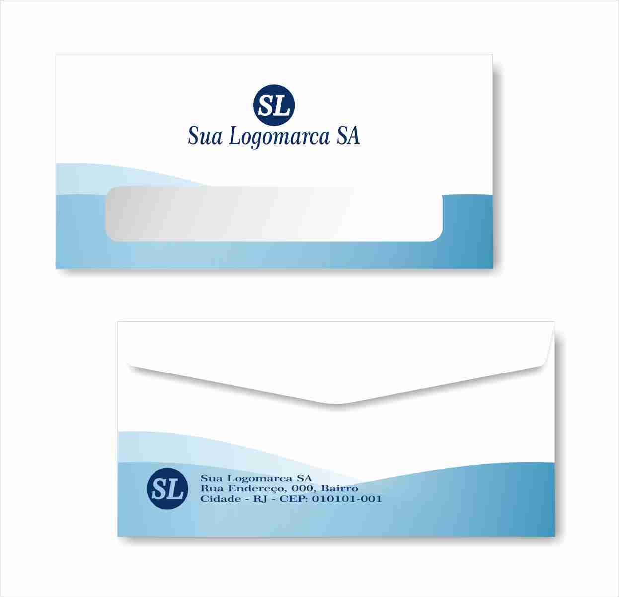 Envelope com Janela 11x23cm - OFFSET 120g - A PARTIR DE 500 UNID. - Imagem 2