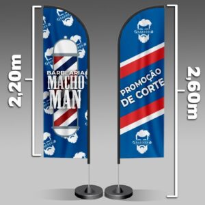 Banner modelo Wind - 70 x 210 cm - A PARTIR DE 2 UNID.
