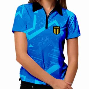 Camisa Babylook Polo Esportiva Poliéster com Gravação Total - A PARTIR DE 15 UNID.