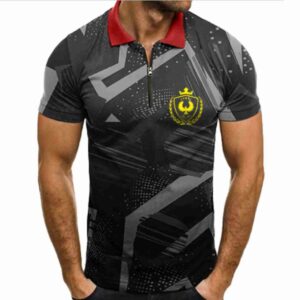 Camisa Polo Esportiva de Poliéster com Gravação Total - A PARTIR DE 15 UNID.